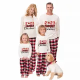 Christmas Matching Family Pajamas 2023 Family Christmas Hat Red Pajamas Set