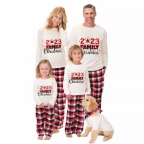 Christmas Matching Family Pajamas 2023 Family Christmas Hat Red Pajamas Set
