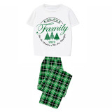 2023 Christmas Matching Family Pajamas Exclusive We Are Family Wreath Xmas Tree Green Short Pajamas Set