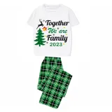 2023 Christmas Matching Family Pajamas Exclusive Family Together Flying Reindeer Green Short Pajamas Set