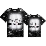 Mommy and Me Matching Clothing Top Unicorn Magic Time Tie Dyed Family T-shirts