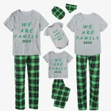 2023 Christmas Matching Family Pajamas Exclusive We Are Family Green Short Pajamas Set