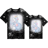 Mommy and Me Matching Clothing Top Elephant Mama And Mini Tie Dyed Family T-shirts