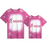 Mommy and Me Matching Clothing Top Butterfly Mama And Mini Slogan Tie Dyed Family T-shirts