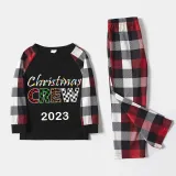 2023 Christmas Matching Family Pajamas Exclusive Design Printed Christmas Crew Green Stripes Pajamas Set