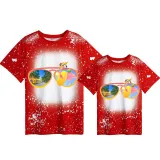 Mommy and Me Matching Clothing Top Sunglasses Flamingo Mama And Mini Tie Dyed Family T-shirts