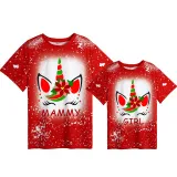 Mommy and Me Matching Clothing Top Unicorn Mama Mini Tie Dyed Family T-shirts