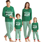 2023 Christmas Matching Family Pajamas Christmas Exclusive Design We are Family Polar Bear Green Pajamas Set