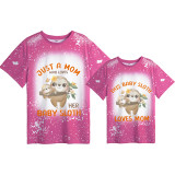 Mommy and Me Matching Clothing Top Sloth I Love You Mama Mini Tie Dyed Family T-shirts
