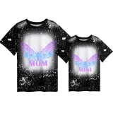 Mommy and Me Matching Clothing Top Butterfly Mama And Mini Tie Dyed Family T-shirts