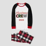 2023 Christmas Matching Family Pajamas Exclusive Design Printed Christmas Crew Multicolor Pajamas Set