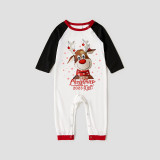 2023 Christmas Matching Family Pajamas Exclusive Design Printed Christmas Crew White Pajamas Set