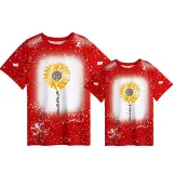 Mommy and Me Matching Clothing Top Mama Mini Sunflower Tie Dyed Family T-shirts