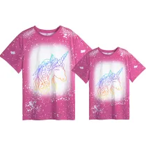Mommy and Me Matching Clothing Top Unicorn Mama And Mini Tie Dyed Family T-shirts