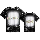 Mommy and Me Matching Clothing Top Mama Mini Sunflower Tie Dyed Family T-shirts