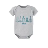 2023 Christmas Matching Family Pajamas Exclusive Christmas Tree Short Blue Pants Pajamas Set