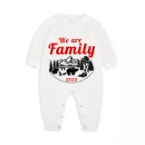 2023 Christmas Matching Family Pajamas Christmas Exclusive Design We are Family Polar Bear White Pajamas Set