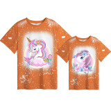 Mommy and Me Matching Clothing Top Unicorn Mama Mini Tie Dyed Family T-shirts