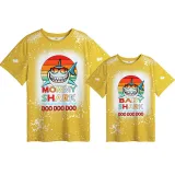 Mommy and Me Matching Clothing Top Mommy Baby Shark Boo Boo Boo Tie Dyed Family T-shirts