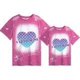 Mommy and Me Matching Clothing Top Mermaid Love Mama And Mini Tie Dyed Family T-shirts