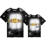 Mommy and Me Matching Clothing Top Mom Smile Mom’s Girl Tie Dyed Family T-shirts