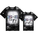 Mommy and Me Matching Clothing Top Copy Paste Ctrl Tie Dyed Family T-shirts