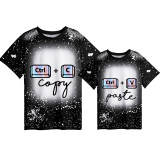 Mommy and Me Matching Clothing Top Copy Paste Ctrl Tie Dyed Family T-shirts