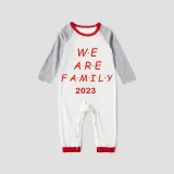 2023 Christmas Matching Family Pajamas Exclusive We Are Family Black White Plaids Pajamas Set