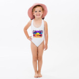 Mommy and Me Bathing Suits Summer Vacation Mama And Mini Flower Shoulder Backless Swimsuits
