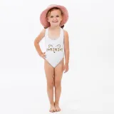 Mommy and Me Bathing Suits Cat Leopard Flower Shoulder Backless Swimsuits
