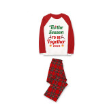 2023 Christmas Matching Family Pajamas Dear Santa They're The Naughty Ones Red Pajamas Set