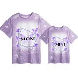 Mommy and Me Matching Clothing Top Butterfly Mama And Mini Tie Dyed Family T-shirts