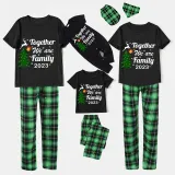 2023 Christmas Matching Family Pajamas Exclusive Family Together Flying Reindeer Black Short Pajamas Set
