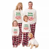 2023 Christmas Matching Family Pajamas Dear Santa They're The Naughty Ones Red Pajamas Set