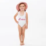 Mommy and Me Bathing Suits Butterfly Mama And Mini Flower Shoulder Backless Swimsuits