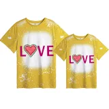 Mommy and Me Matching Clothing Top Love Watermelon Mama And Mini Tie Dyed Family T-shirts