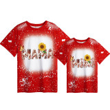 Mommy and Me Matching Clothing Top Sunflower Butterfly Mama Mini Tie Dyed Family T-shirts