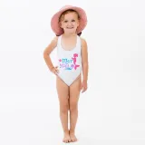 Mommy and Me Bathing Suits Mermama Mermini Flower Shoulder Backless Swimsuits