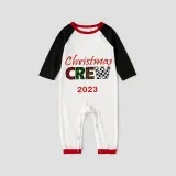 2023 Christmas Matching Family Pajamas Exclusive Design Printed Christmas Crew Multicolor Pajamas Set