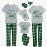 2023 Christmas Matching Family Pajamas Exclusive We Are Family Wreath Xmas Tree Green Short Pajamas Set