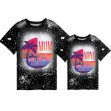 Mommy and Me Matching Clothing Top Flamigo Vacation Mama And Mini Tie Dyed Family T-shirts