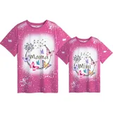 Mommy and Me Matching Clothing Top Butterfly Dandelion Tie Dyed Family T-shirts
