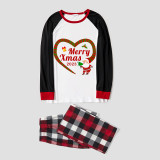 2023 Christmas Matching Family Pajamas Santa Heart Merry Xmas Multicolor Pants Pajamas Set