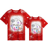 Mommy and Me Matching Clothing Top Butterfly Dandelion Tie Dyed Family T-shirts