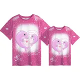 Mommy and Me Matching Clothing Top Mommy Baby Dolphin Tie Dyed Family T-shirts