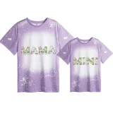 Mommy and Me Matching Clothing Top Mama Mini Sunflower Tie Dyed Family T-shirts