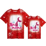 Mommy and Me Matching Clothing Top Mermama Mermini Tie Dyed Family T-shirts