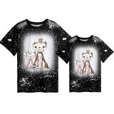 Mommy and Me Matching Clothing Top Cat Mama And Me Tie Dyed Family T-shirts
