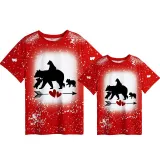 Mommy and Me Matching Clothing Top Polar Bear Mama Mini Tie Dyed Family T-shirts