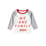 2023 Christmas Matching Family Pajamas Exclusive We Are Family Red Short Pajamas Set